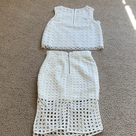 Banana Republic Eyelet Top & Skirt Outfit - Picture 5 of 7